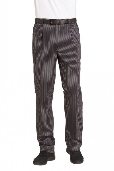 Leiber Herren Koch-/Service-Hose 12/6470/25 Schwarz/Weiß