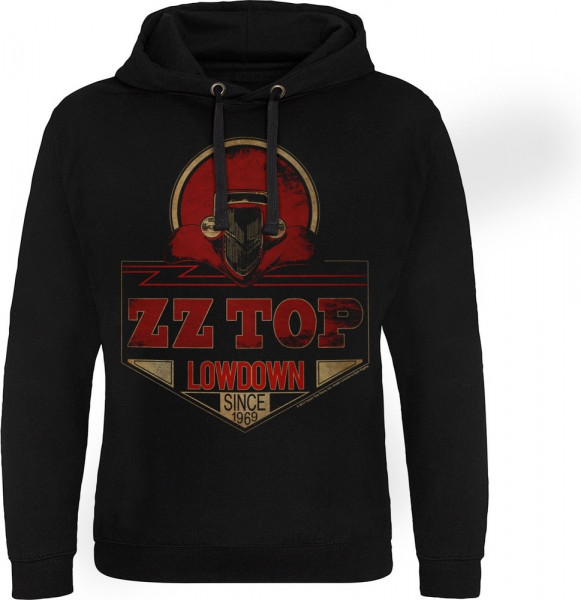 ZZ Top Lowdown Since 1969 Epic Hoodie Black