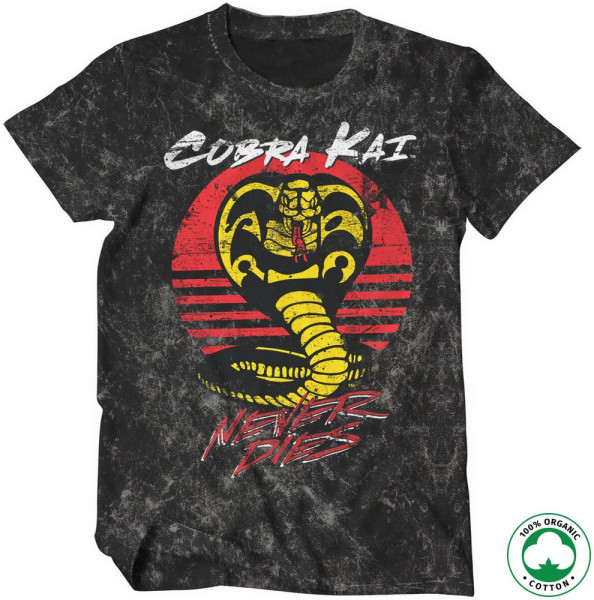 Cobra Kai Never Dies Organic T-Shirt Vintage-Wash