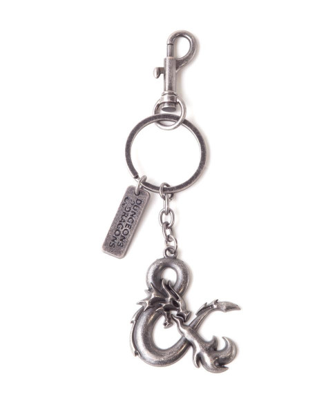 Dungeons & Dragons - Logo Metal Keychain Black