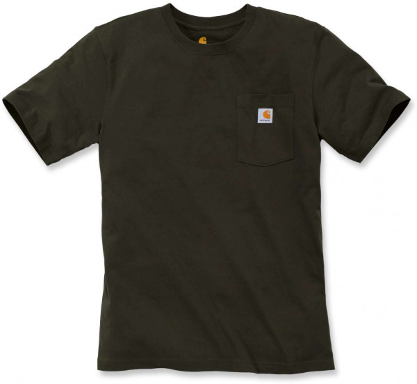 Carhartt Herren T-Shirt Workw Pocket T-Shirt S/S Peat