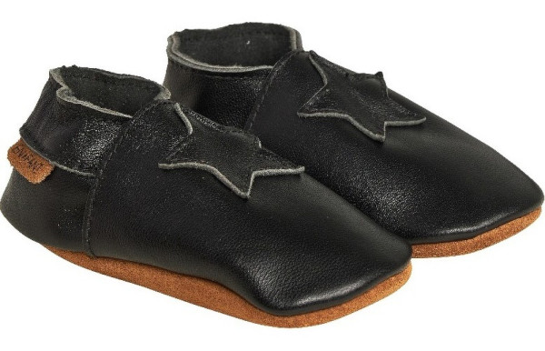 En Fant Kinder Soft shoes Elastic Slipper E813115-Black