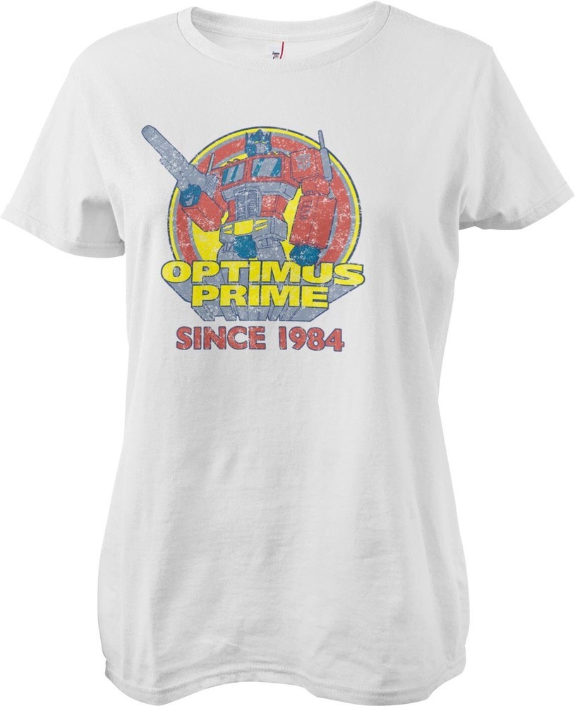Transformers Optimus Prime - Since 1984 Girly Tee Damen T-Shirt Weiß - Damen