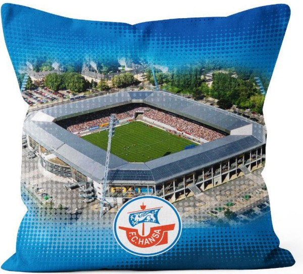Hansa Rostock Kissen Ostseestadion Fußball Blau