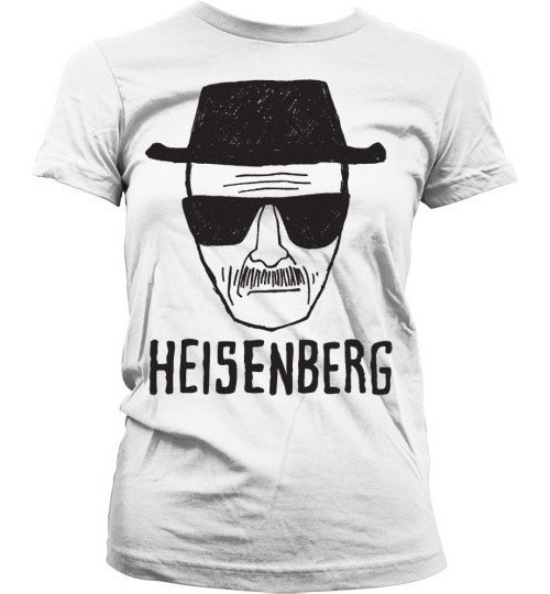 Breaking Bad Heisenberg Sketch Girly T-Shirt Damen White