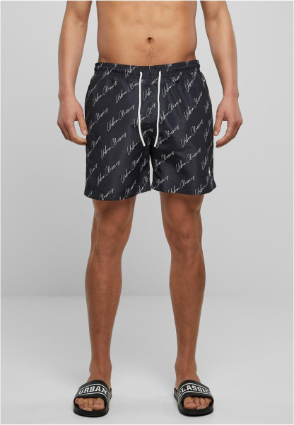 Urban Classics Pattern Swim Shorts