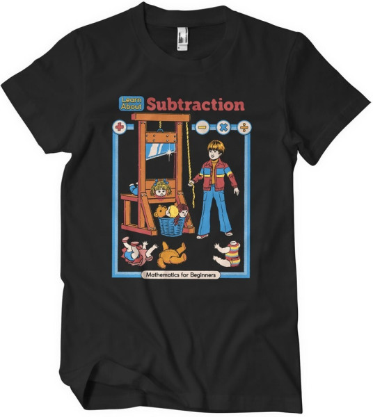 Steven Rhodes Learn About Subtraction T-Shirt Black