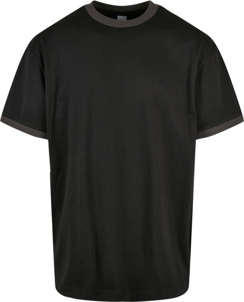 Urban Classics Oversized Ringer Tee Blackbird/Black