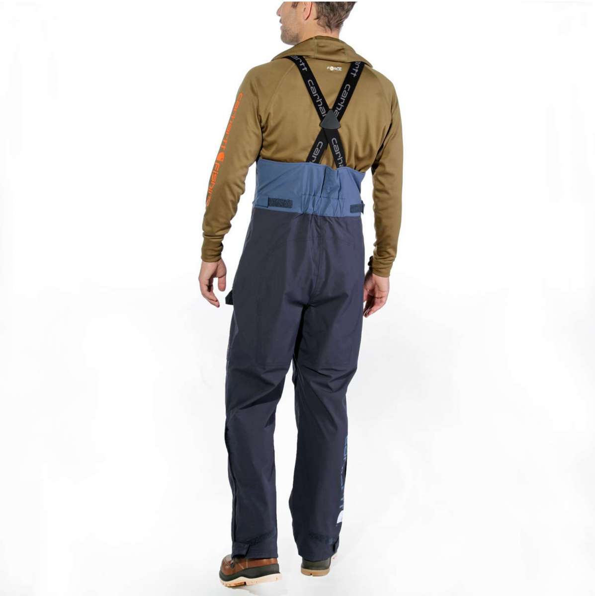 Carhartt Herren Latzhose / Overall Angler Bib Weathered Blue | Latzhosen / Overalls