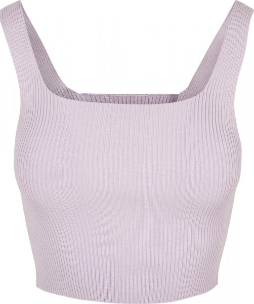 Urban Classics Damen Ladies Cropped Knit Top Lilac