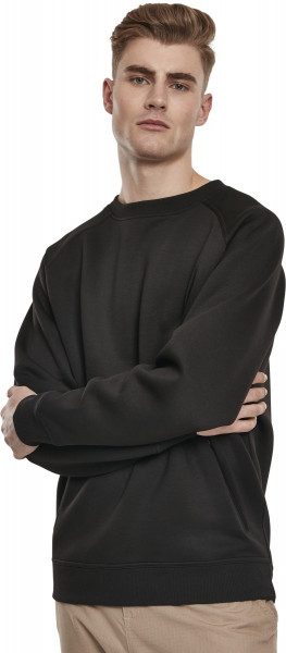 Urban Classics Sweatshirt Raglan Zip Pocket Crew Black
