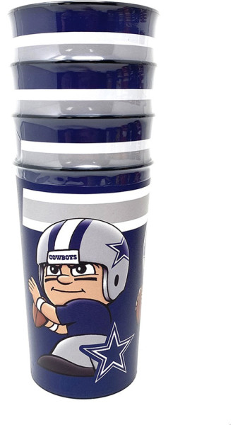 Dallas Cowboys Party Becher (4 Stück) American Football NFL Blue