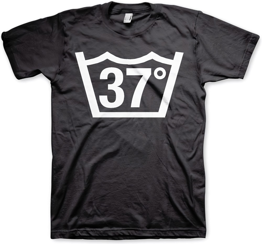 Hybris 37 Celcius Tee T-Shirt Schwarz - Herren / Unisex