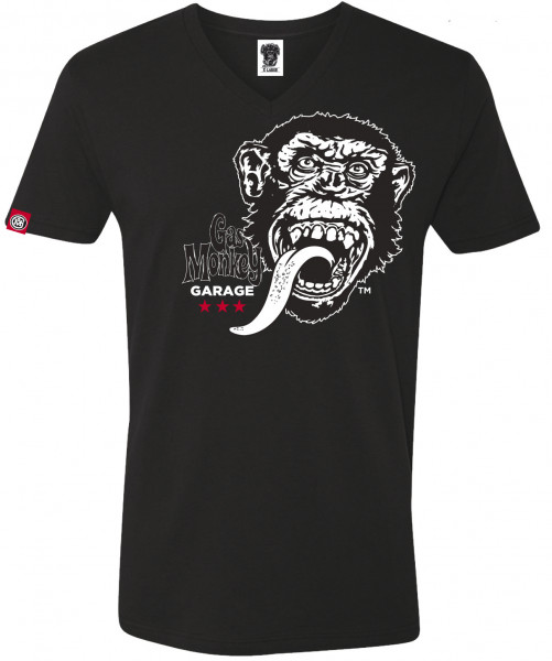 Gas Monkey Garage T-Shirt Big Monkey Stars Black