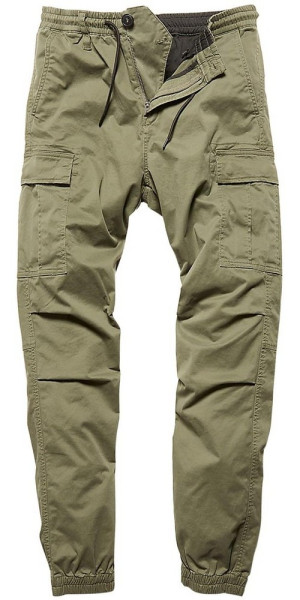 Vintage Industries Chino Hose Vince Cargo Jogger Olive