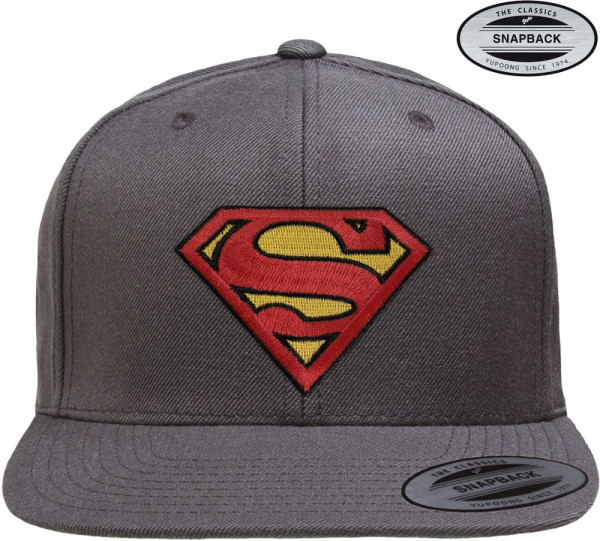 Superman Premium Snapback Cap Dark-Grey