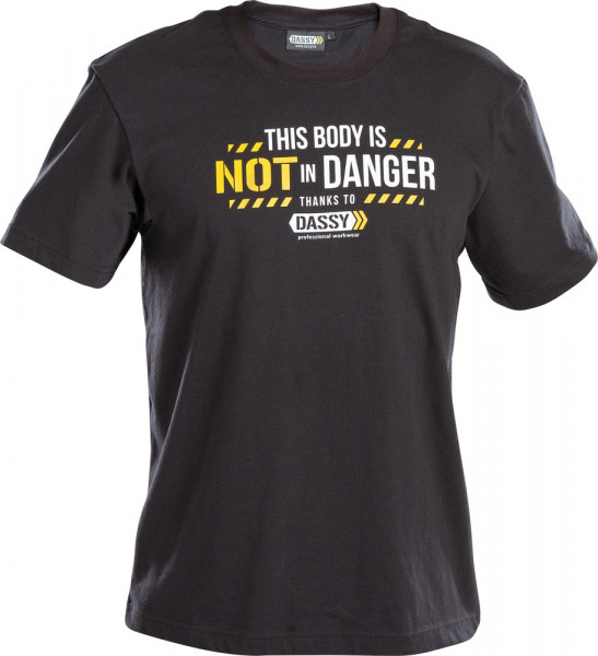 Dassy T-Shirt mit Aufdruck Alonso CO06 Schwarz
