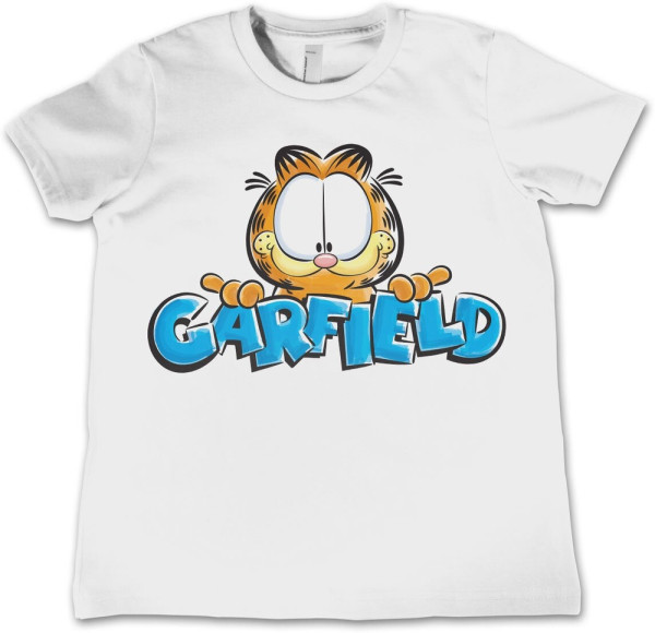 Garfield Scetched Kids T-Shirt Kinder White