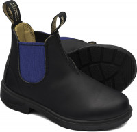 Blundstone Kinder Stiefel Boots #580 Leather Elastic (Kids) Black/Blue