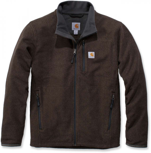 Carhartt Herren Sweatshirt Dalton Full Zip Fleece Tarmac Heather