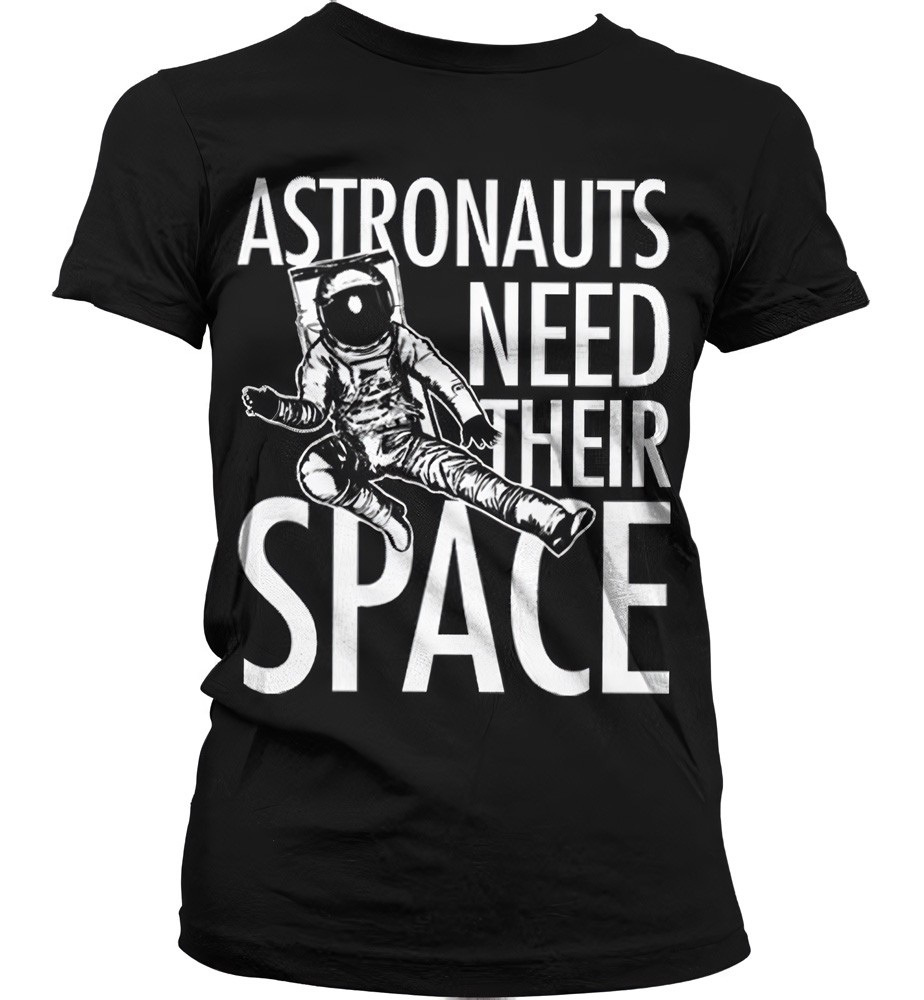 Hybris Astronauts Need Their Space Girly T-Shirt Damen Schwarz - Damen