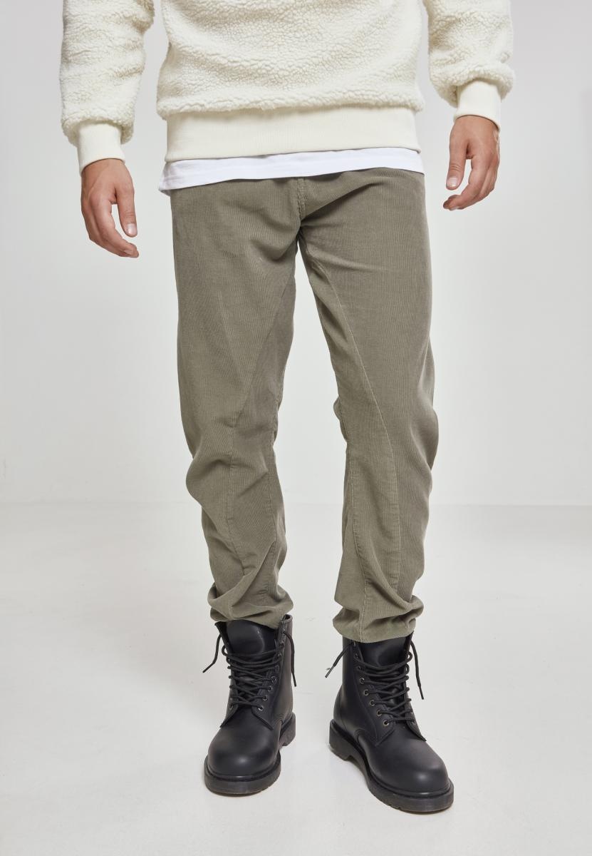 Urban Classics Sweatpants Corduroy Jog Pants Olive - Herren / Unisex
