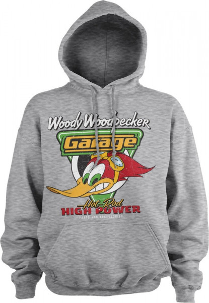 Woody Woodpecker Garage Hoodie Heather-Grey