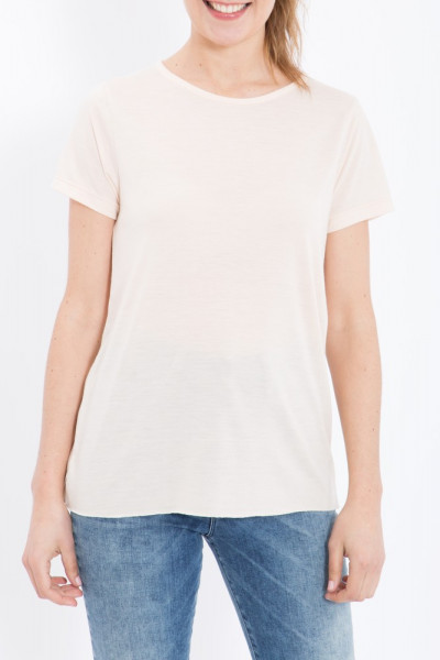 Queen Kerosin Basic T-Shirt aus Viskose-Mix QK120056 Nude