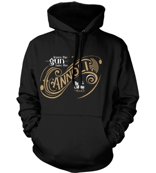 The Godfather Leave The Gun, Take The Cannoli Hoodie Black