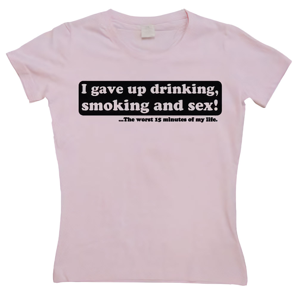 Tokigt Damen I Gave Up Drinking Girly T-Shirt SH-5-10802-H10-4 - Damen