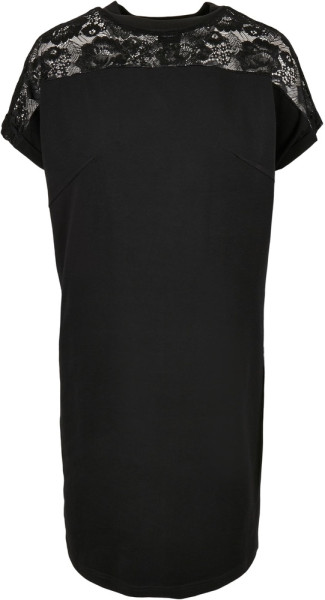 Urban Classics Damen Kleid Ladies Lace Tee Dress Black