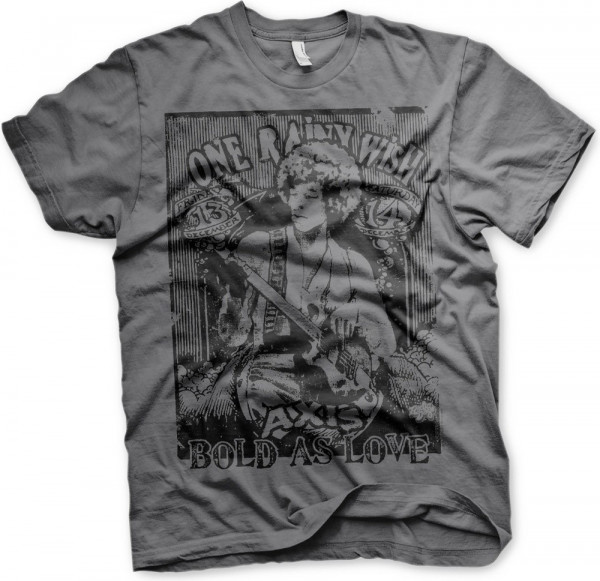 Jimi Hendrix Bold As Love T-Shirt Dark-Grey