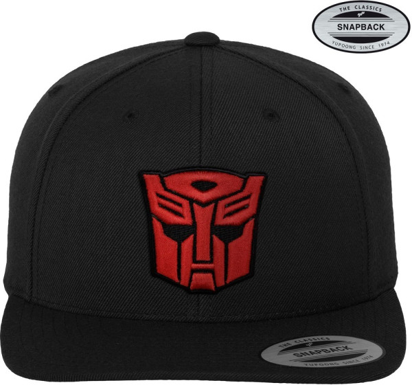 Transformers Autobots 3D Patch Premium Snapback Cap Black