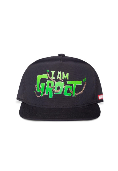 Marvel - I Am Groot - Boys Logo Snapback Cap Black