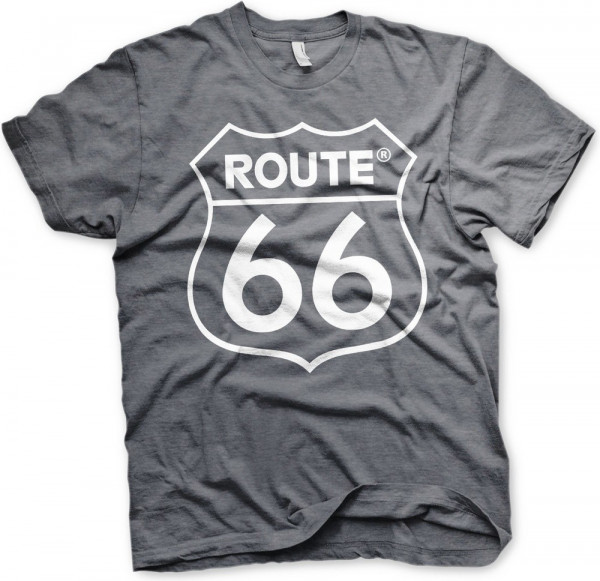 Route 66 Logo T-Shirt Dark-Heather