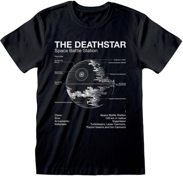 Star Wars - Death Star Sketch T-Shirt Black
