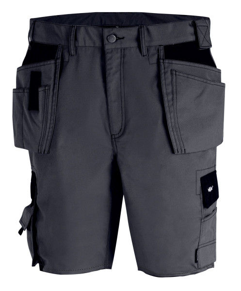 teXXor Canvas-Arbeitsshorts Bermuda Grau/Schwarz