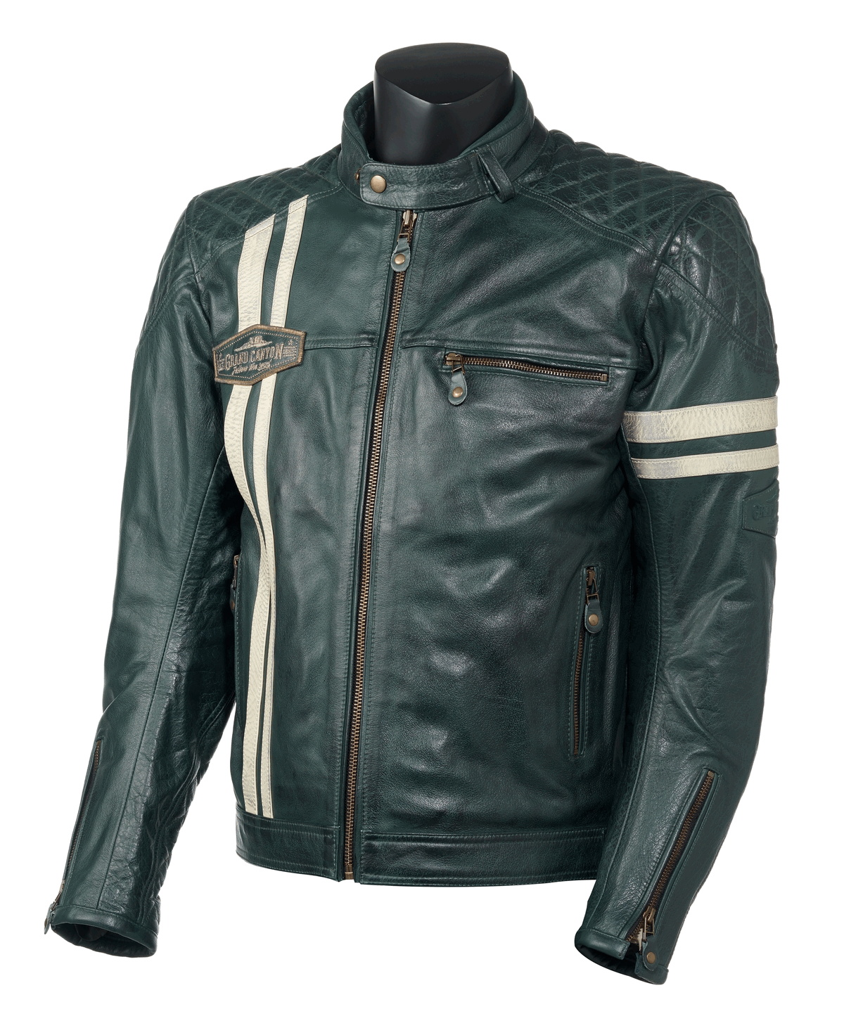 Grand Canyon Lederjacke Kirk Jacke Green Leather Jackets