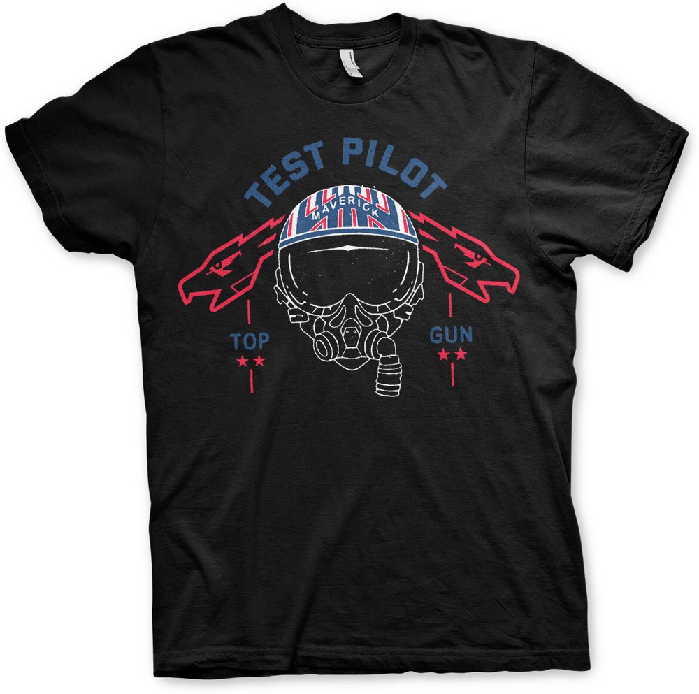 Top Gun Test Pilot TShirt Black TShirts / Tops TV series / Movies