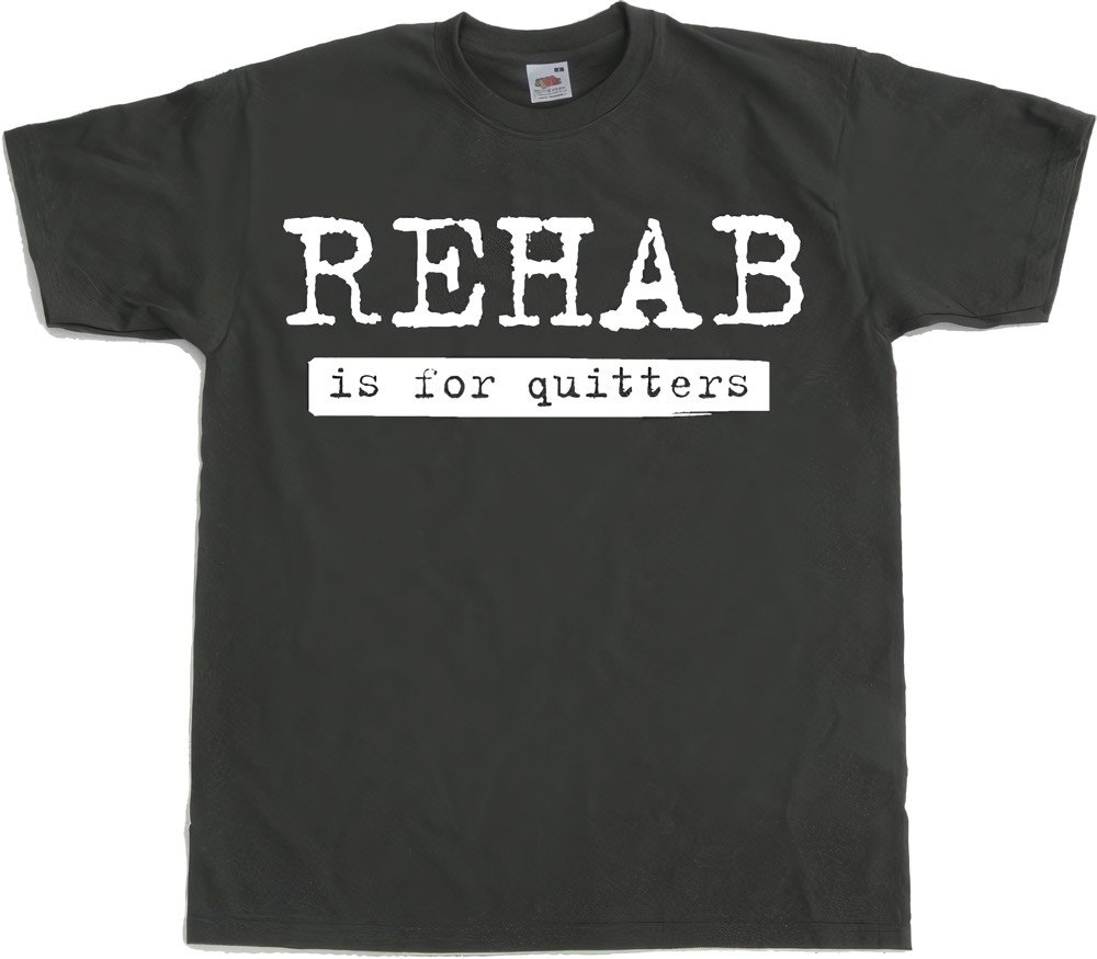 Hybris Rehab Is For Quitters Dark-Grau - Herren / Unisex