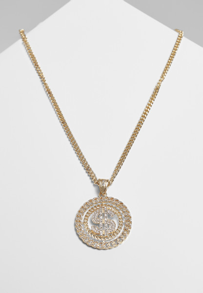Urban Classics Shirt Dollar Diamond Necklace Gold