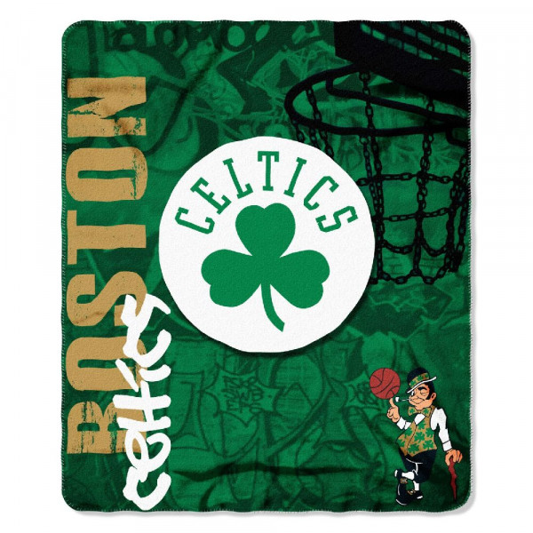 Boston Celtics Fleece Decke Basketball Grün