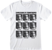 Star Wars - Expressions Of Stormtrooper T-Shirt White Star Wars - Expressions Of Stormtrooper T-Shirt White
