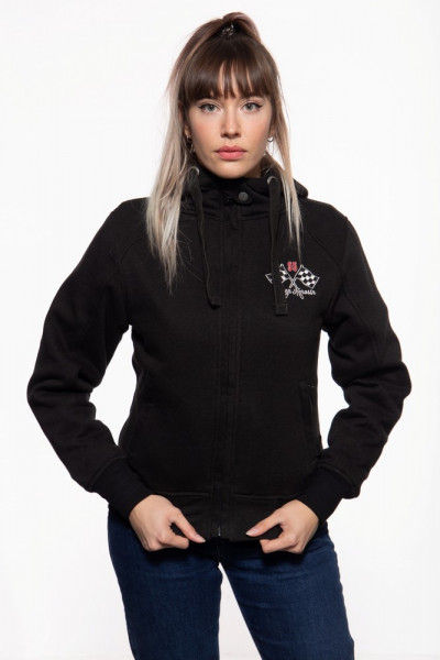 Queen Kerosin Sweatjacke QK4216131406 Schwarz