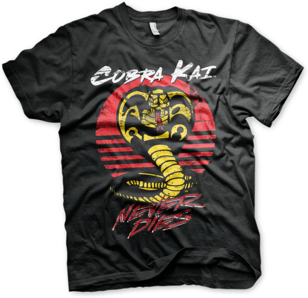 Cobra Kai Never Dies T-Shirt Black