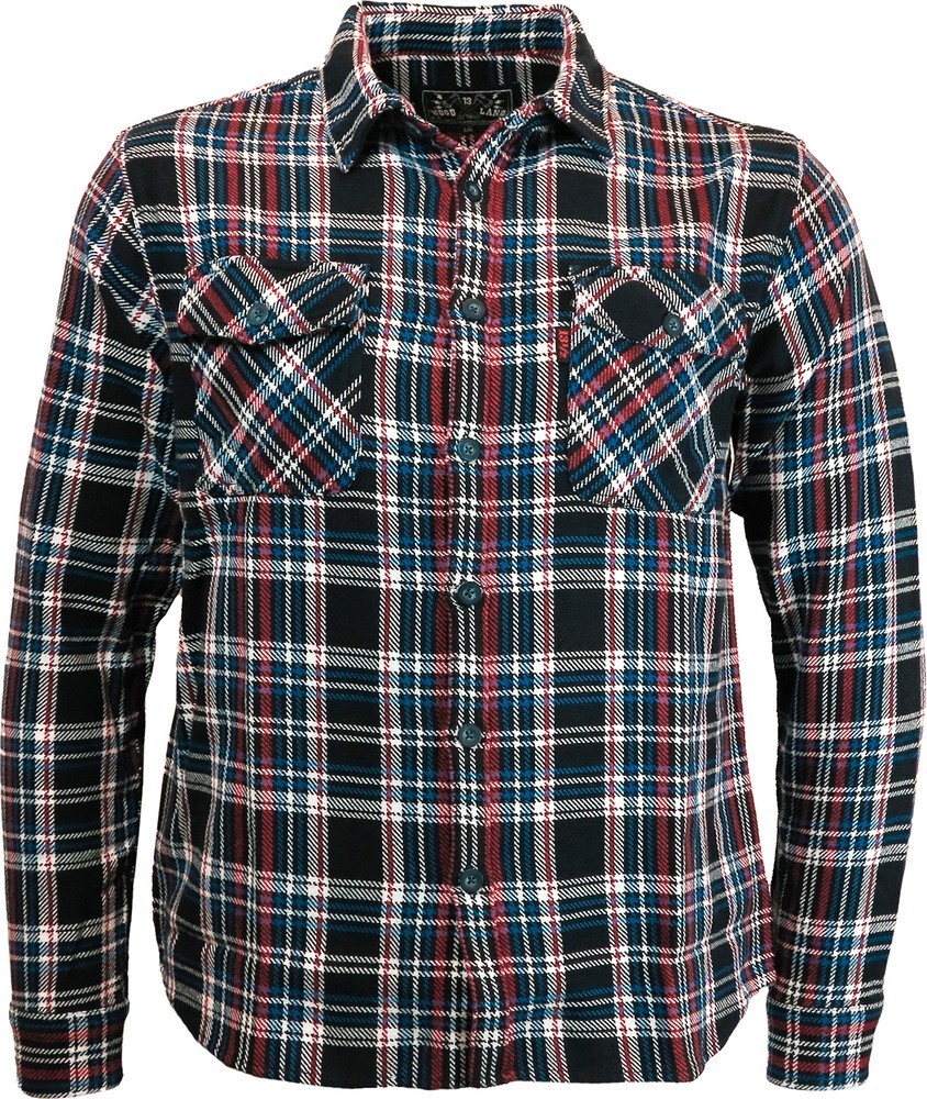 13 1/2 Motorrad-Hemd Woodland Check Shirt - Herren / Unisex