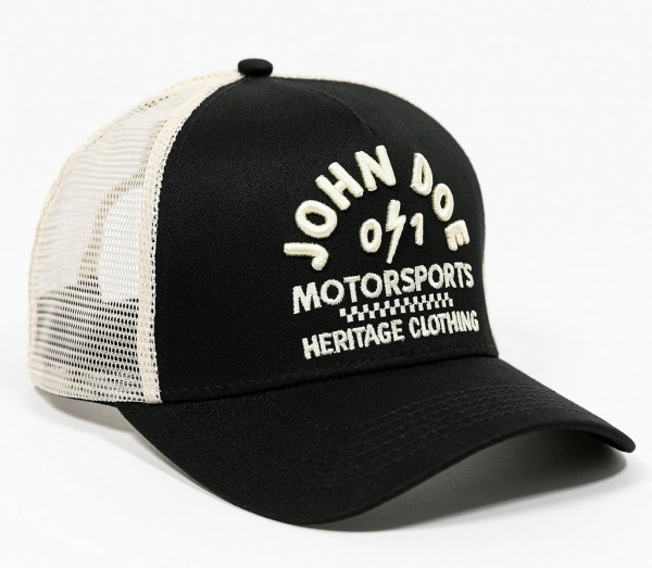 John Doe Cap Trucker Hat Black/White