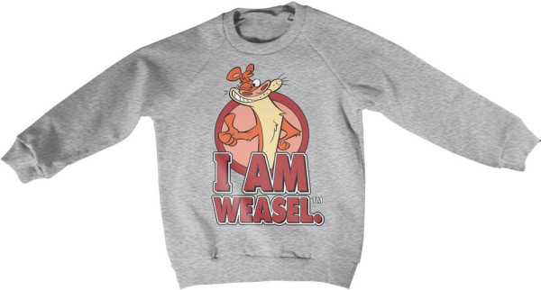 I Am Weasel Kids Sweatshirt Sweatshirt Heathergrey