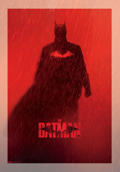 Batman Red Rain Poster Multicolor