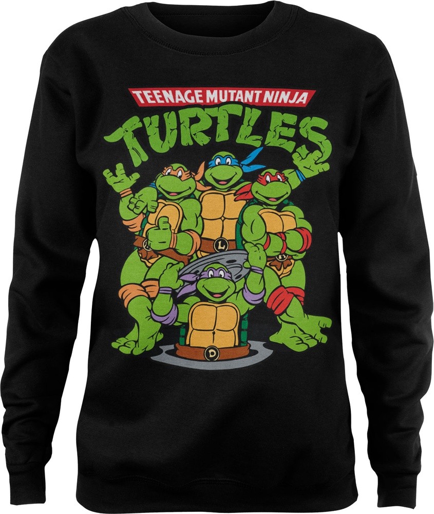 Teenage Mutant Ninja Turtles Group Girly Sweatshirt Damen Schwarz - Damen